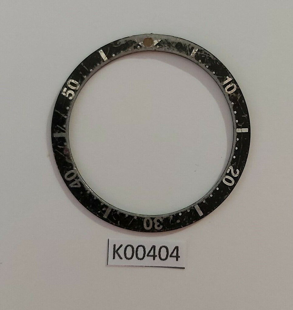 USED VINTAGE SEIKO BEZEL INSERT FOR SKX007 6309 7040 7290 6306 DIVE WATCH K00404