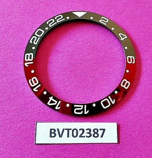 SEIKO COKE BLACK RED GMT CERAMIC BEZEL SLANT INSERT 7S26 0040 SKX031 BVT02387