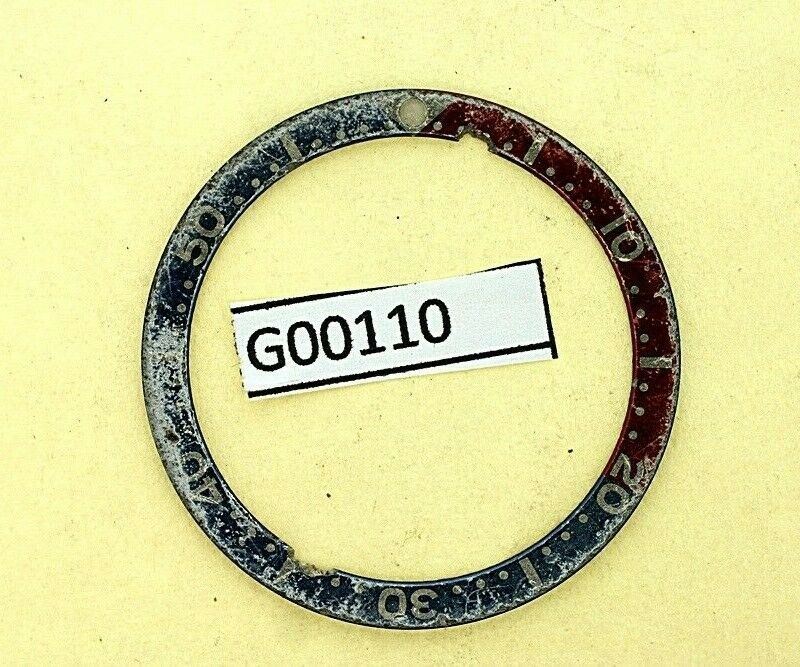 USED VINTAGE SEIKO BEZEL INSERT FOR 7002 6309 7040 7290 6306 DIVE WATCH G00110