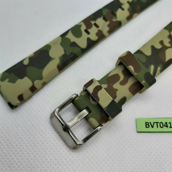 NEW FOR SEIKO RUBBER STRAP CAMOUFLAGE Z20 BAND 20mm 4205 7S26 0030 0050 BVT04178