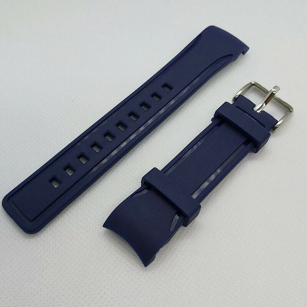 NEW FOR SEIKO BLUE SKX007 6309 7290 7548 CURVED ENDS 22mm RUBBER BAND BVT04011