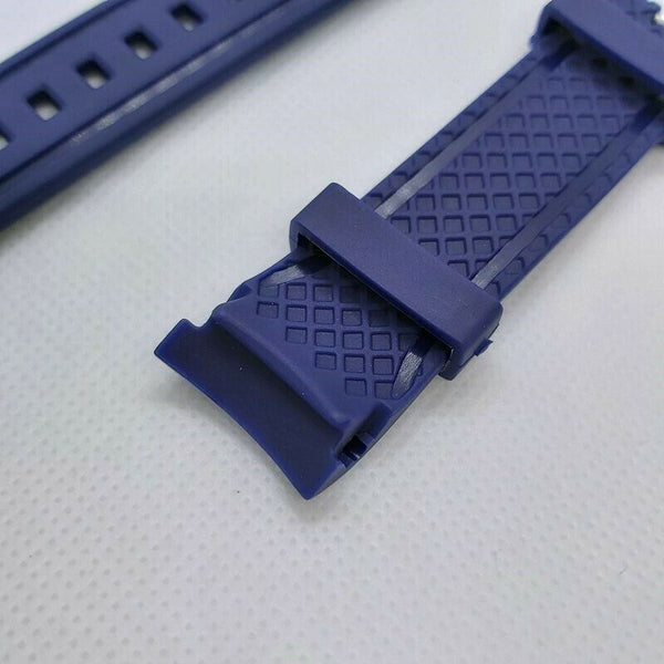 NEW FOR SEIKO BLUE SKX007 6309 7290 7548 CURVED ENDS 22mm RUBBER BAND BVT04011