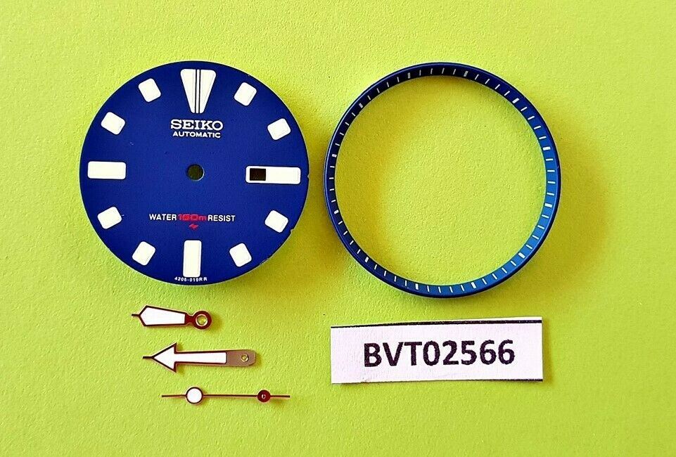 NEW SEIKO BLUE DIAL HANDS MINUTE TRACK SET FOR SEIKO 4205 0155 WATCH BVT02566