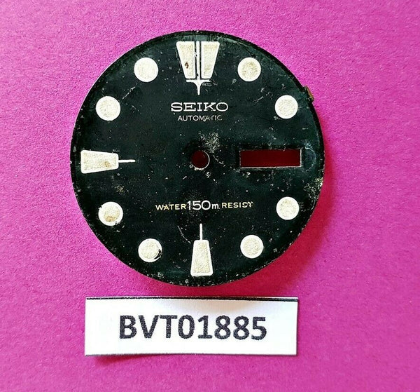 USED VINTAGE SEIKO DIAL NON BEVELED WINDOW 6309 7040 DIVE WATCH BVT01885