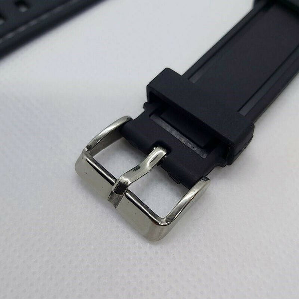 NEW FOR SEIKO BLACK SKX007 6309 7290 7548 CURVED ENDS 22mm RUBBER BAND BVT04012